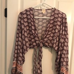 Surf Gypsy crop tie top